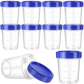 10 Sets 4oz Small Containers With Lids, Salad Dressing Container To Go Airtight Leakproof Condiment Containers With Screw Lids Reusable Stackable Plastic Dip Sauce Cups For Snack Ketchup