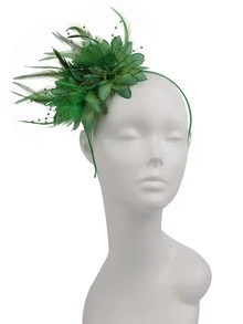 1入浪漫羽毛&網紗&珍珠新娘頭帶髮箍，適用於婚禮、伴娘、生日派對和晚會 - 網紗 - 查看 2