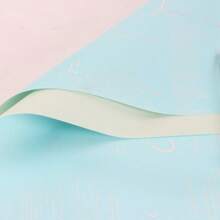 Paquete de 20 piezas de Papel de regalo impermeable con elegantes flores en dos tonos para ramos, material de empaquetado de flores - 20 unidades/paquete - Ver 8