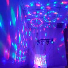 1 pieza Luz LED de bola mágica de fiesta de ambiente USB Mini para DJ de automóvil Disco Etapa Luz para hogar KTV en siete colores