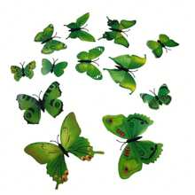 Butterfly Stickers - màu xanh lá - Xem 2