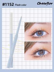CHEERFLOR Cream Eyeliner Liner Pencil,  1.5mm Gel Eyeliner Pencil, Tin Tip, Easy To Use, Smooth And Intense Color, Waterproof And Sweatproof,60mg - CFR1152 Flesh Color - View 1