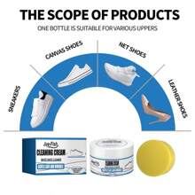 1 Set Of Instant Whitening Shoe Cleaning Paste For White Shoes, No-Water Needed, Suitable For Cleaning Sport Shoes And Canvas Shoes - Multicolor - View 3