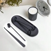 4 In 1 Candle Wick Trimmer Set Black Candle Accessory Set With Tray Candle Snuffer Wick Cutter Candle Care Tools Kit Gift For Candle Lover Birthday, Yet Highly Functional Tool Set For All Your Candle Care Needs - Multicolor - View 13