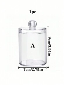 1个多功能化妆棒收纳盒（带盖），便捷桌面收纳盒，透明圆形牙线收纳盒，压缩毛巾收纳盒，梳妆台收纳盒，化妆包，房间装饰，化妆包，梳妆台，旅行，化妆包，旅行必备，收纳盒，储物，旅行必备，化妆品收纳盒，化妆包，化妆品收纳盒，洗漱包，桌面收纳盒，化妆品包，化妆袋，化妆品收纳盒，梳妆台配件，化妆袋，化妆包，珠宝盒，化妆刷架，化妆刷架，香水收纳盒，化妆包，女士礼物，圣诞礼物，女士礼物创意，房间装饰 - 無色 - 查看 7