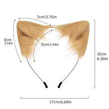 1pc Cute And Comfortable Cat Ears Headband For Cosplay And Parties - Perfect Gift Idea - Multicolor - View 4