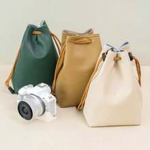 ZVE10 Camera Bag, Canon R50 Storage Bag, Nikon Z30 Mirrorless Lens Bag,  XS20 Inner Tank Camera Bag, Crossbody Bag, Mirrorless Camera Bag, DSLR Portable Protective Case, Photography Inner Tank Storage Bag, Lens Bag - Dark Green - View 1