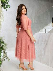 Women Dresses - 淺粉色 - 查看 2