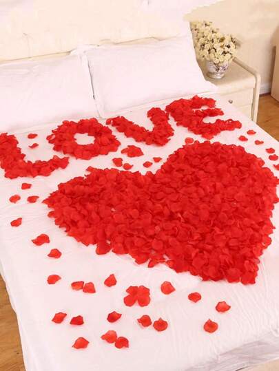 1000 pétalos de rosa artificiales para decoración de boda, lanzamiento a mano, Día de San Valentín, propuestas, creación de ambiente romántico, suministros para celebraciones de bar