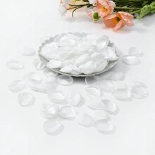 100pcs/Pack Artificial Silk Cream Rose Petals For DIY, Ideal For Holiday Parties And Wedding Decor Best Gifts,Wedding Decor,Home Decor ,Room Decor Party Favors Bride Birthday Graduation Birthday Decorations Party Decorations Bachelorette