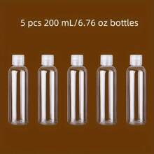 5个，15ml/20ml/30ml/50ml/80ml/100ml/120ml/150ml/200ml/250ml/塑料瓶PET透明瓶蝴蝶盖化妆家居浴室装饰秋季装饰返校 - 彩色 - 查看 19