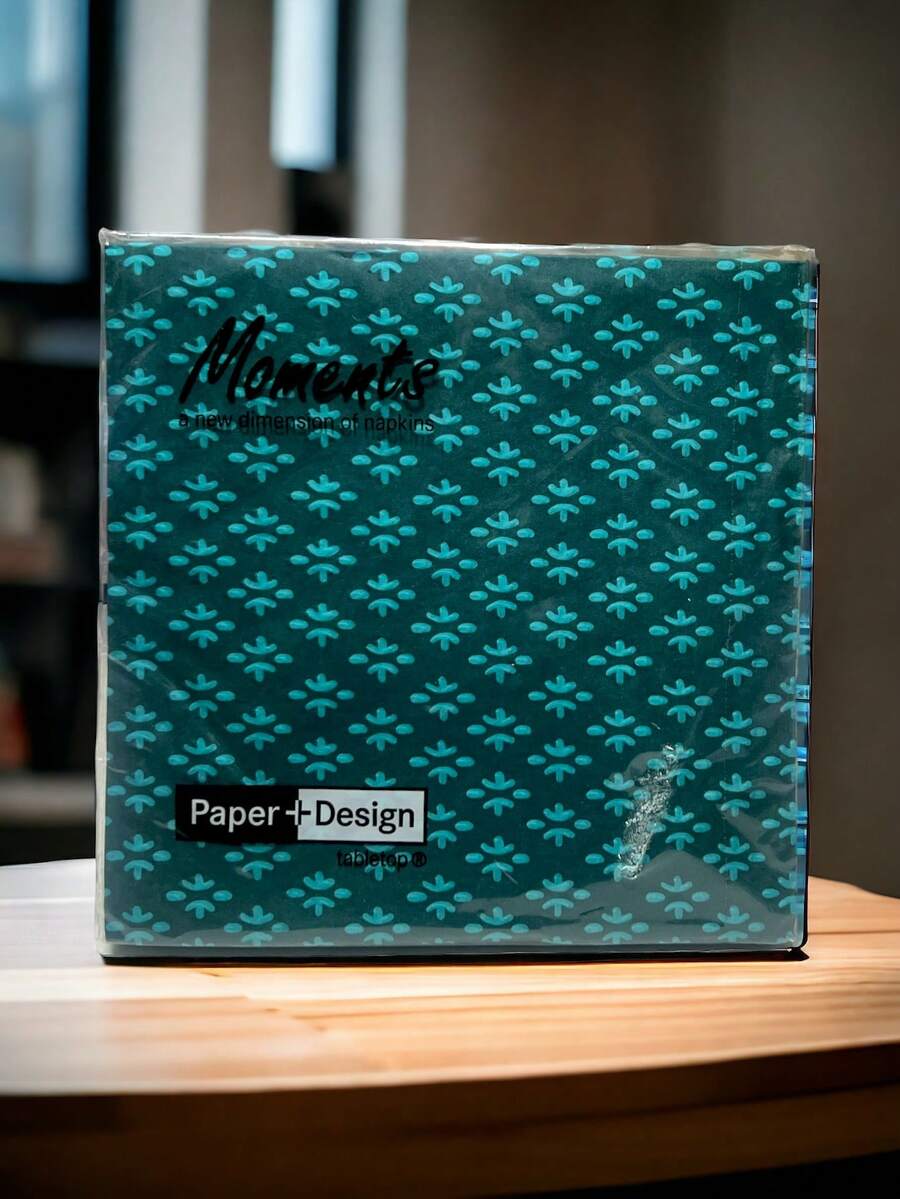 German Premium Napkins For Decoupage Pack Of 20 Napkins - Blue Green - View 1
