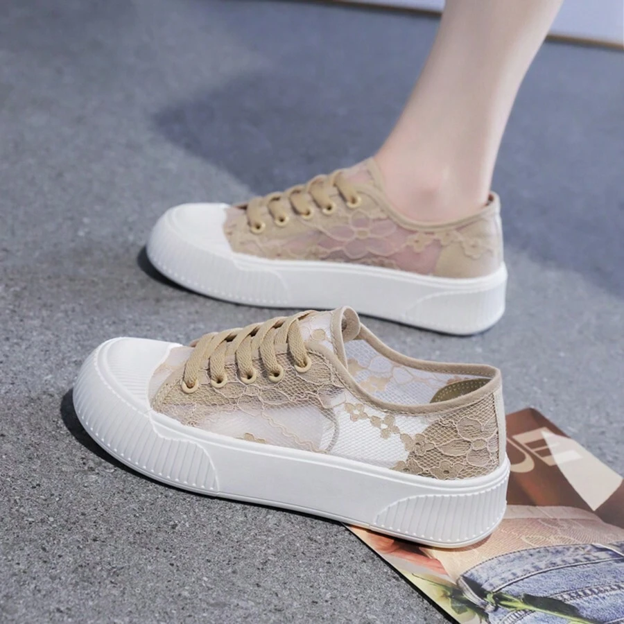 Laforst Jewel Women's Nonslip Server Sneakers With Mesh Upper + Free Socks - Waitress Work Shoes - View #4