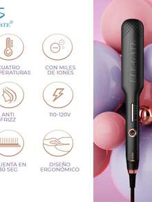 Plancha para Cabello Grueso con Placas Iónicas de Turmalina de Cerámica - Multicolor - Ver 3