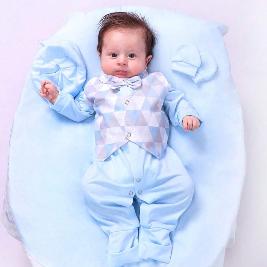 Baby Boys Jumpsuits - Màu xanh lam - Xem 1