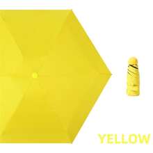 Guarda-chuva dobrável de 5 peças com revestimento preto, proteção solar anti-UV, mini, leve e multifuncional, ideal para primavera e verão, presente para madrinhas, decoração de quarto, praia, viagens, para homens e mulheres, férias. - Multicolorido - Ver 9