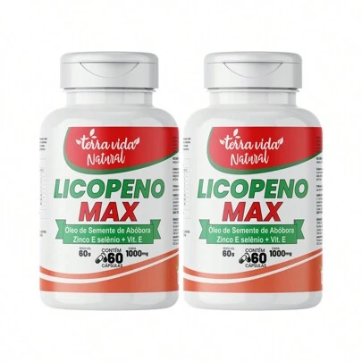 2 Licopeno MAX para próstata Semente de abóbora Zinco e selênio + Vitamina E