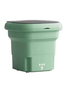 Minil 8 Liter High Capacity Portable Folding Washing Machine With 3 Deep Cleaning Modes, Semi-Automatic Washing With Gentle Spin Drying - Green - View 5