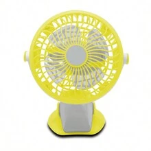 Playbox Electronics Mini Rechargeable Table Fan With Clip Clip - Yellow - View 4