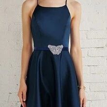 A Shiny Rhinestone Butterfly Bridal Belt, Handmade Rhinestone Beaded Dress Accessory, New Women's Waist Belt - Multicolor - View 6