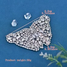 A Shiny Rhinestone Butterfly Bridal Belt, Handmade Rhinestone Beaded Dress Accessory, New Women's Waist Belt - Multicolor - View 3