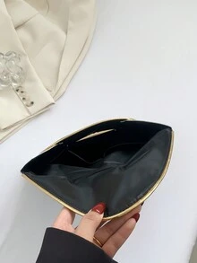 Bộ ly hợp trang trí bằng kim loại màu bạc thời trang xuân hè mới với họa tiết kim loại ấn tượng và nắp đậy dành cho nữ, thích hợp để đựng hồ sơ và tài liệu. - Bạc - Xem 8
