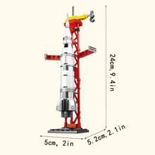 1入組太空火箭模型積木玩具太空船太空站建築積木玩具航空航天火箭發射中心小積木生日禮物聖誕萬聖節感恩節禮物 - Spacecraft - 查看 17
