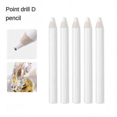 1pc/5pcs/10pcs/50pcs/100pcs Nail Art Pen With Rhinestones, Nail Decor Tool