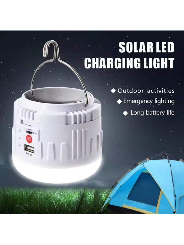 Stringa Di Luci Solari Da Campeggio 10m Con 8 Modalità, Batteria 3600mAh, Telecomando, Impermeabile IP44 - 3