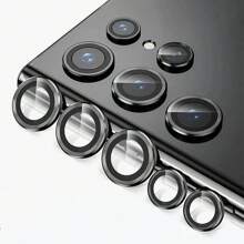 Compatible con Samsung Galaxy S25, S22, S23, S24 Plus, Ultra, Galaxy S22+, S23+, S24+, película protectora de lente, protector de cámara S24U y película protectora de vidrio templado para lente de teléfono móvil S23U de metal