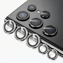 Compatible con Samsung Galaxy S25, S22, S23, S24 Plus, Ultra, Galaxy S22+, S23+, S24+, película protectora de lente, protector de cámara S24U y película protectora de vidrio templado para lente de teléfono móvil S23U de metal