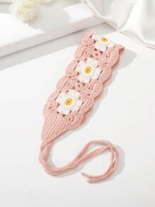 1 buc femei model floral Boho croșetat păr bandă pentru decorarea părului Ziua Îndrăgostiților, accesorii de păr, bentiță turban