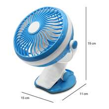 Playbox Electronics Ventilador Portátil De Clip - Con Batería Recargable y 360° Giratorio Ideal Para Oficina y Viajes PLAYBOX FS168 - Azul - Ver 2