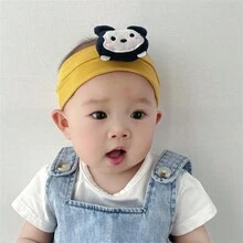Cartoon Baby Headband For Boy Infants Newborn Girl Hair Accessories Thin Hat For Summer - Yellow - View 11