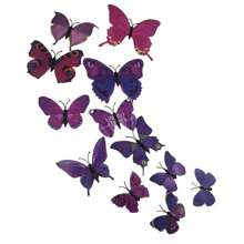 Butterfly Stickers - Purple - View 2