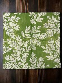 German Premium Napkins For Decoupage Pack Of 20 Napkins - Leaves Green Background - View 2