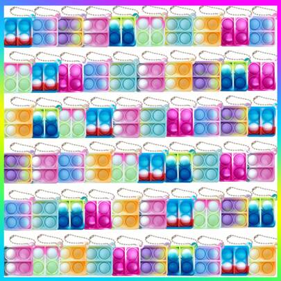 40pcs Random Colors Party Favors Fidget Toys Pack, Birthday Gift,Stocking Stuffers, Treasure Box, Goodie Bag Stuffers,Carnival Prizes,Pinata Filler Toy For Classroom