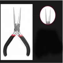 1 à 4 pièces Ensemble d'outils de pince pour la fabrication de bijoux, comprenant des pinces à 6 étapes, des pinces de type S larges, des pinces à bec rond de 9 aiguilles, des pinces à bec coudé, des pinces à bec de canard, des pinces à bec rond, des pinces pour tenir les perles, des pinces à bijoux, des pinces coupantes, des pinces à bec coudé, des pinces à bec plat, des pinces à mâchoires en nylon, pour le DIY de bijoux, des pinces à bec demi-rond, un outil de bobinage de fil circulaire, un ensemble de 6 pièces de pinces artisanales (couleurs aléatoires)