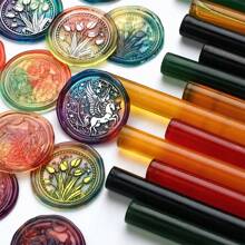 BAOFALI 1/5pcs Crystal Semi-Transparent Sealing Wax Stick - Multicolor - View 11