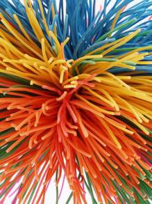 1 Pc Colorful Sensory Stress Relief: Koosh Ball, Rainbow Pom, And Bouncy Ball ( Random Color ) - Multicolor - View 7