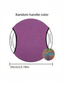 1pc Kindergarten Elastic Ring Toss Game Ball Parent-Child Exercise Prop Sensory Training Equipment Tray - Purple - View 2