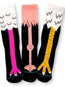 3 Pares Calcetas Pata de Pollo de Colores MELISSA SHOP - Multicolor - Ver 1