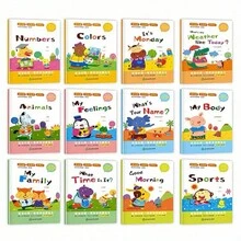 Bộ 12 Cuốn Sách/15 Trang Trẻ Em\ Truyện Cổ Tích Khai Sáng, Sách Truyện Minh Họa, Sách Giáo Dục Sớm Cho Trẻ Em, Cải Thiện Khả Năng Tư Duy Cho Trẻ, 12 Cuốn Sách Có Độ Khó Dần Dần, Tăng Cường Khả Năng Tổ Chức Ngôn Ngữ, Sách Truyện Giáo Dục Đọc Trước Khi Đi Ngủ, Món Quà Khai Sáng Hay Nhất Cho trẻ em - Nhiều màu - Xem 8