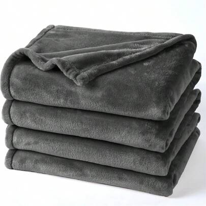 بطانية صوفية فائقة اللين قطعة واحدة، بحجم كبير، مقاومة للتساقط والكرمشة، ناعمة ومريحة وخفيفة الوزن، مناسبة للسرير والأريكة والكرسي لجميع الفصول