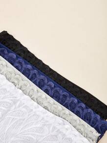 APRSEA 4 chiếc quần lót nữ cạp trung, ren thêu gợi cảm - Nhiều màu - Xem 4