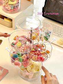 5/4/3 Layer Cosmetic Display Stand Makeup Organizer Box Cosmetic Storage Rack Jewelry Storage Box Accessory Box Jewelry Box Makeup Tool Rack Makeup Tool Box Desktop Storage Rack Floor Standing Storage Rack Storage Box Storage Container Storage Case Suitable For Lipstick Makeup Brush Earrings Necklace Ring Accessory Hair Clips Hairpin Bracelet Nail Art Lipstick Eyebrow Pencil Blush Spray Bottle Eyeshadow Eyeshadow Brush Eyelash Curler And More. - Clear - View 3