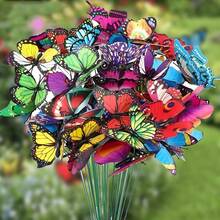 30 Chiếc Mô Phỏng Bướm/Ong/ Chuồn Chuồn Cọc Trang Trí Bướm Nhiều Màu Sắc Thích Hợp Cho Gia Đình, Chậu Trồng Cây, Sân Vườn Và Trang Trí Tiệc - 30 con bướm - Xem 6