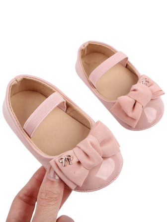 粉色婴儿鞋可爱防滑新生婴儿女童鞋公主鞋软底平底鞋初学步鞋春秋季