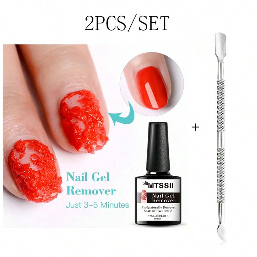 2PCS/Set 7ML Magic Fast Remover Gel Nail Polish Clean UV Soak Off