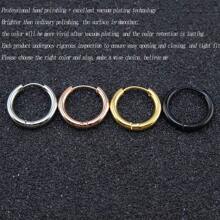 6 cái/bộ bông tai dạng vòng đơn giản - Vàng - Xem 6